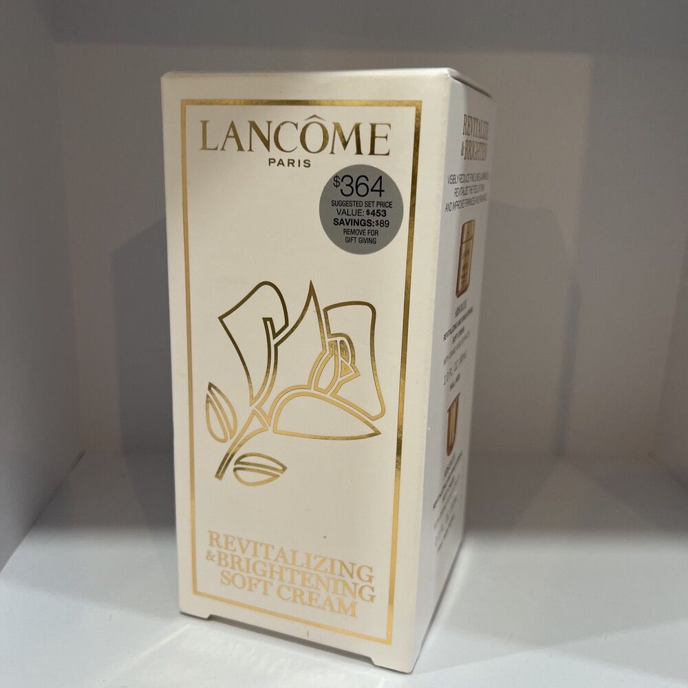 LANCOME REVITALIZING & BRIGHTENING SOFT CREAM + REFILL 2.0FL OZ. VALUE $364